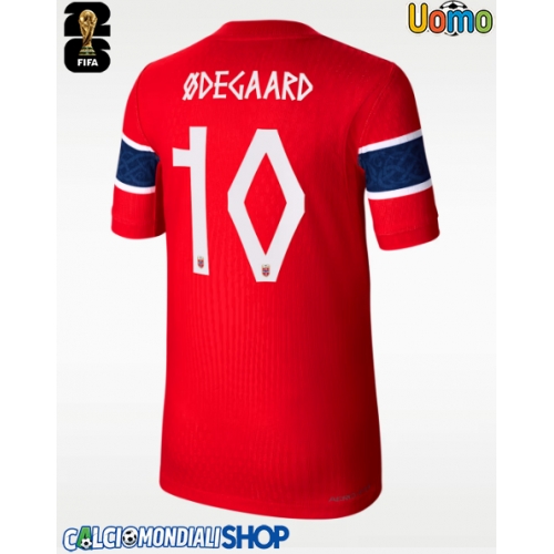 Maglie da calcio Norvegia Martin Odegaard #10 Prima Maglia Mondiali 2026  Manica Corta